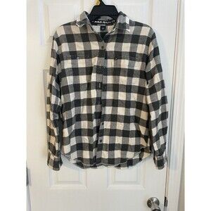 Polo Jeans Company Ralph Lauren Plaid Thick Flannel Shirt Large #67437